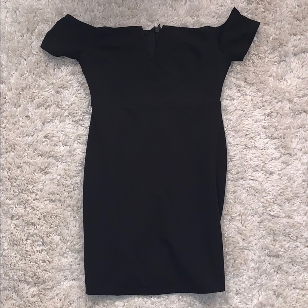 Off the shoulder Lulu’s black dress